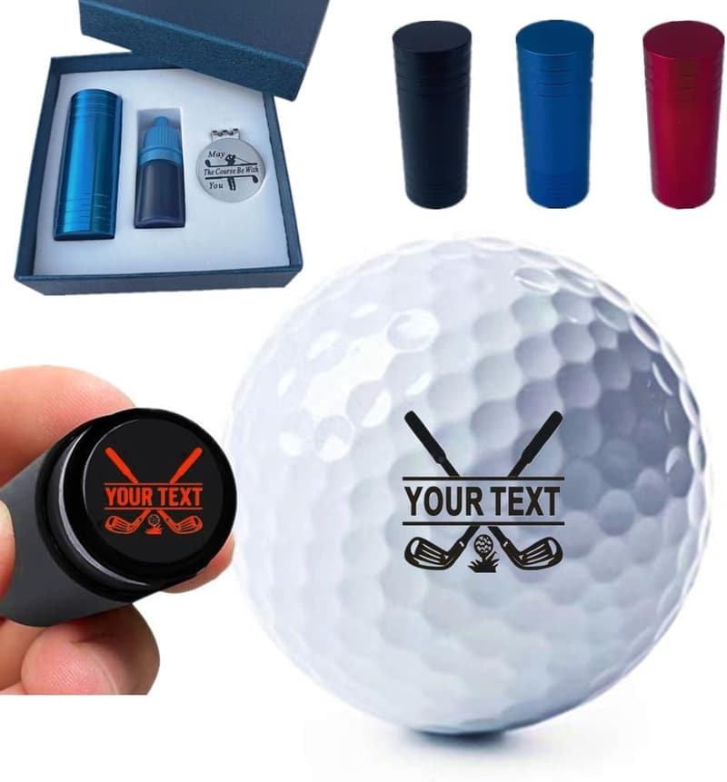 Personalisierbarer Golfball-Stempel für Golfer – wiederverwendbar, selbstfärbend