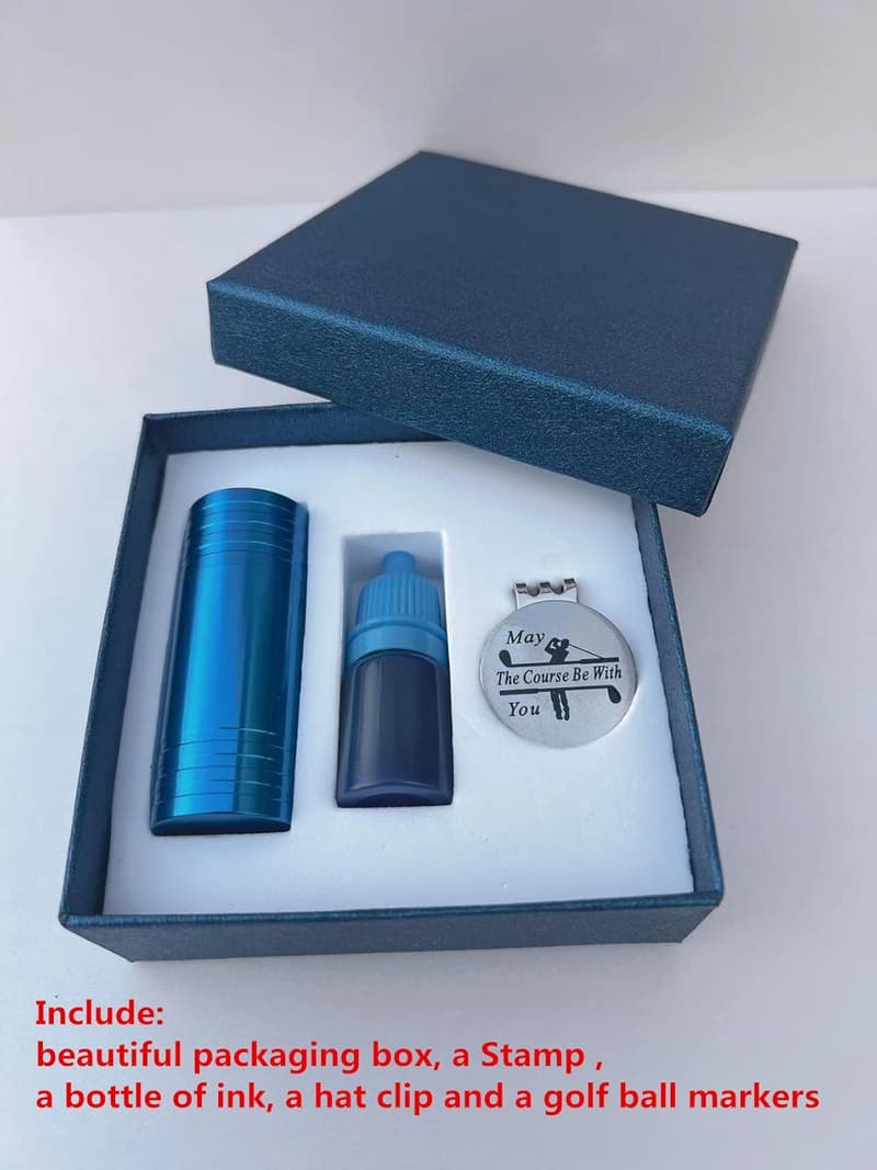 Personalisierbarer Golfball-Stempel für Golfer – wiederverwendbar, selbstfärbend