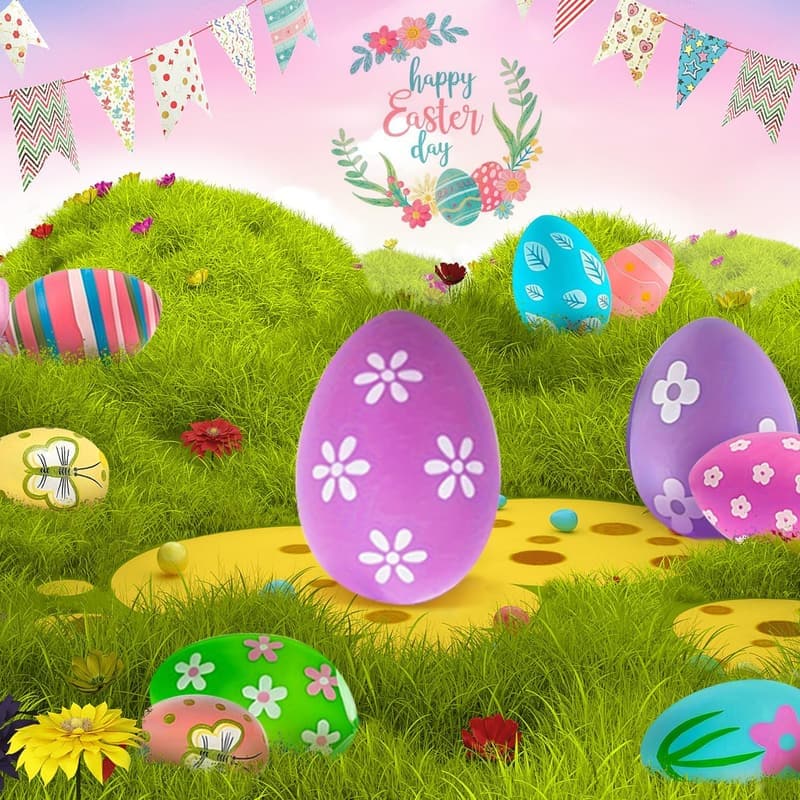 Bunte Ostereier zum Aufhängen, 24 Stück, für Ostern Dekoration