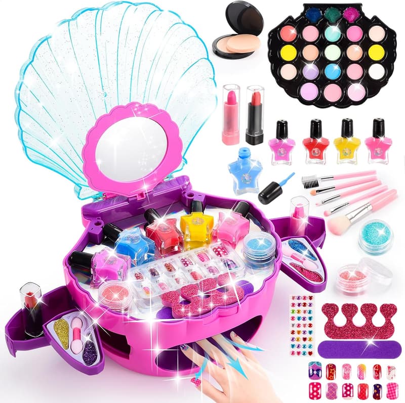 Nagelstudio für Mädchen ab 3 Jahren - Spielzeug Schminkkoffer