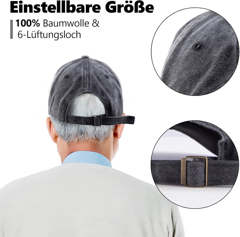 Geschenkideen für Männer: Basecap zum 80. Geburtstag, Ruhestand