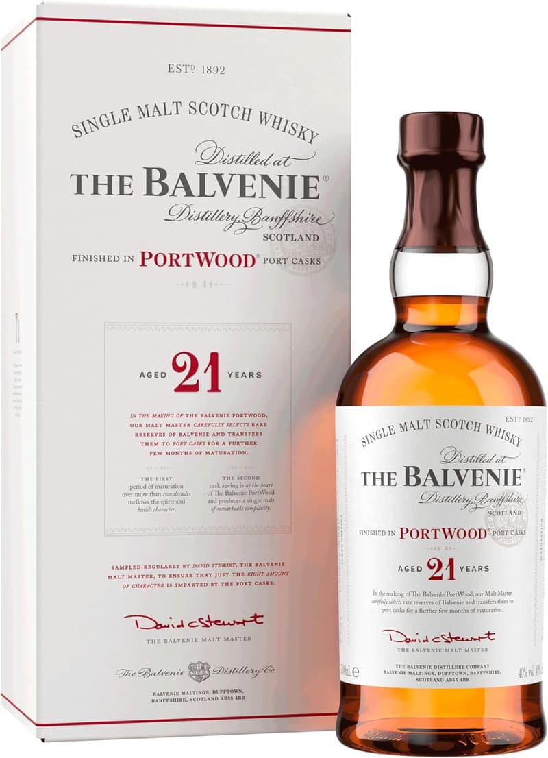 Balvenie Portwood 21 Jahre Single Malt Whisky in Geschenkverpackung, 70cl
