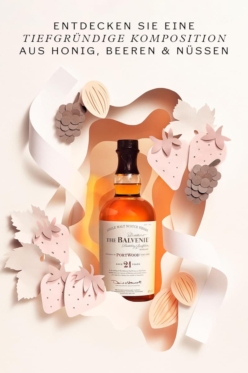 Balvenie Portwood 21 Jahre Single Malt Whisky in Geschenkverpackung, 70cl