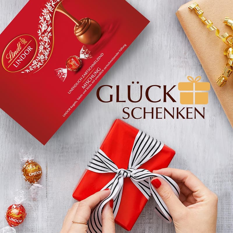 Vatertagsgeschenk: Lindt Lindor Pralinengeschenk 862g (42 Stück)