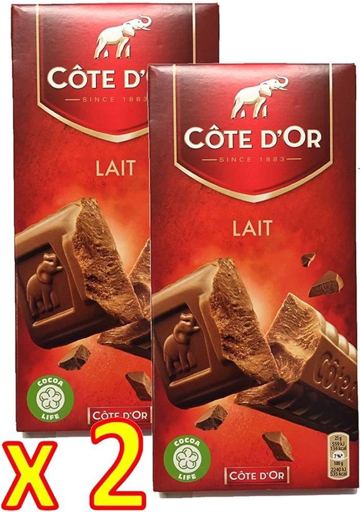 Cote d'Or Belgische Milchschokolade XL - 2 x 200g Verpackung