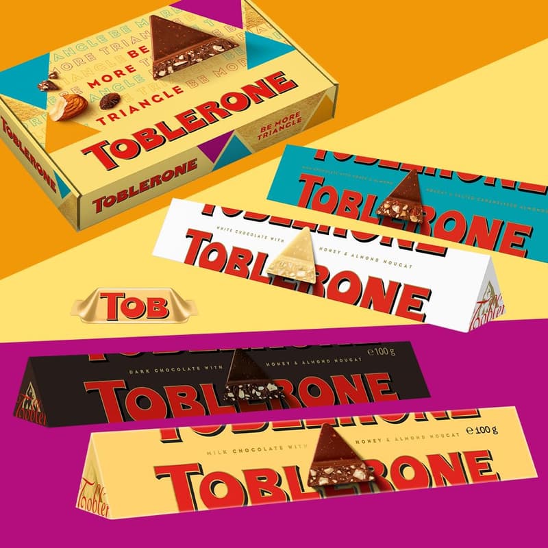 Toblerone Geschenkkorb mit Schweizer Milchschokolade und Mandelnougat