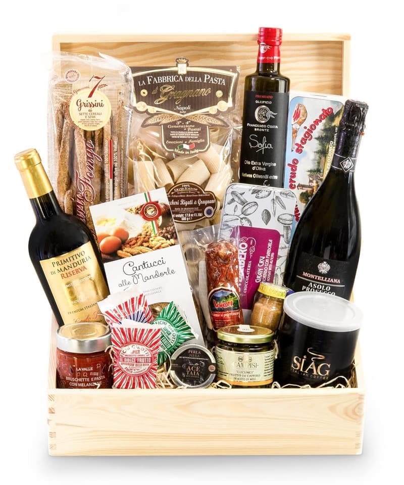Gourmet Geschenkset in Schatztruhe von Passione Italia