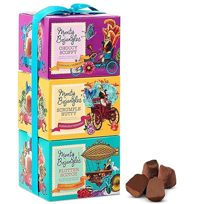 Geschenkturm mit Monty Bojangles Schokoladentrüffeln, 300 g