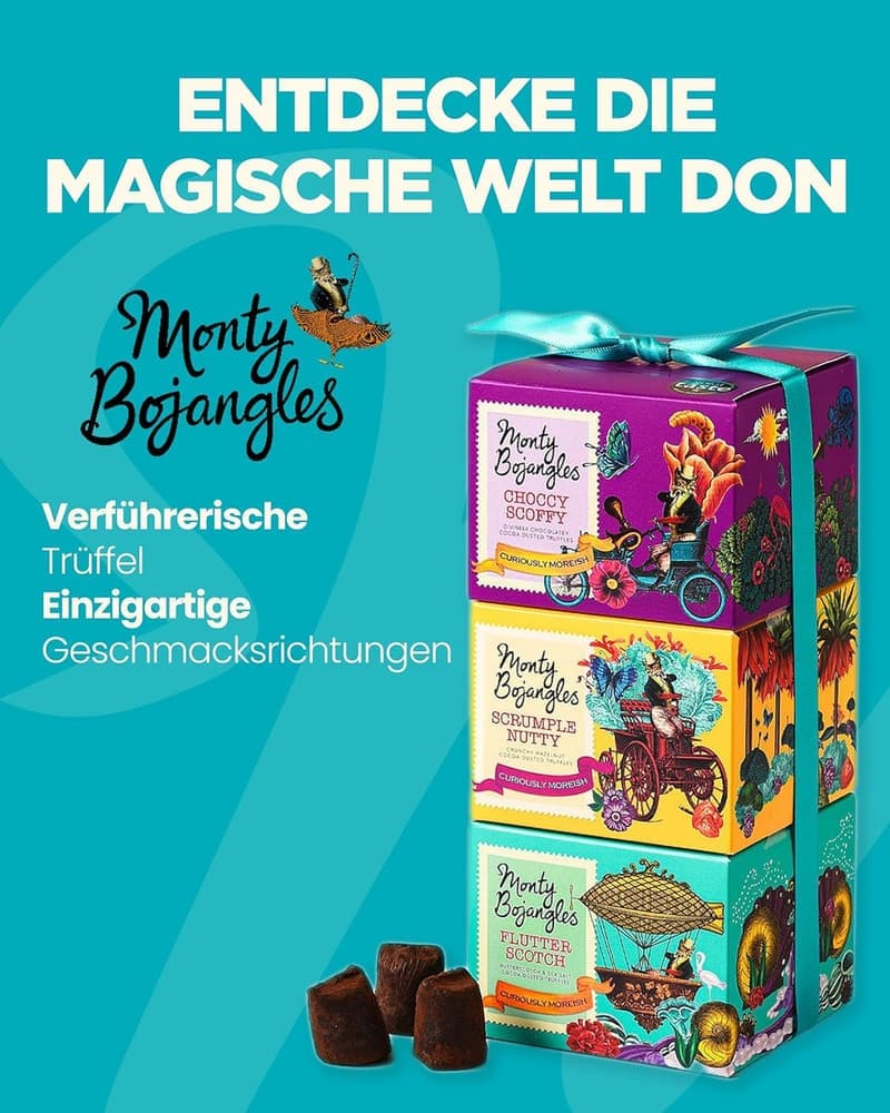Geschenkturm mit Monty Bojangles Schokoladentrüffeln, 300 g