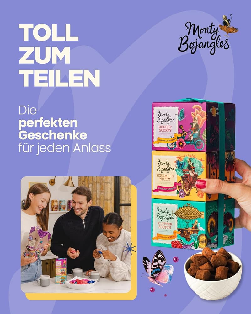 Geschenkturm mit Monty Bojangles Schokoladentrüffeln, 300 g