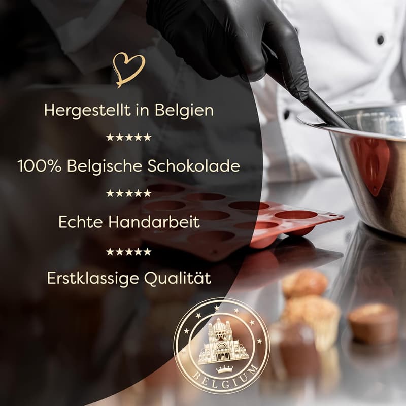 Handverarbeitete Pralinen aus Belgien - einzigartige Schokoladenformen