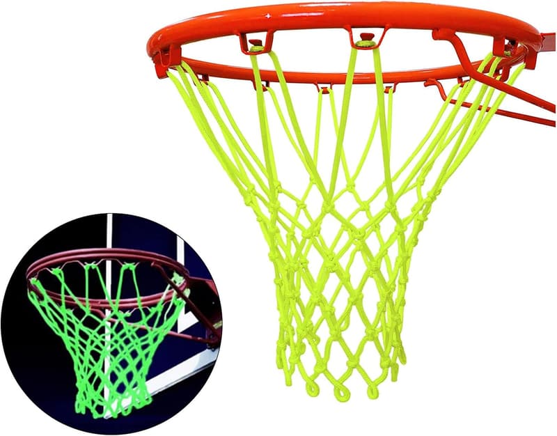 Leuchtendes Basketballnetz für Nachtspiele, 19 x 14 x 3 cm