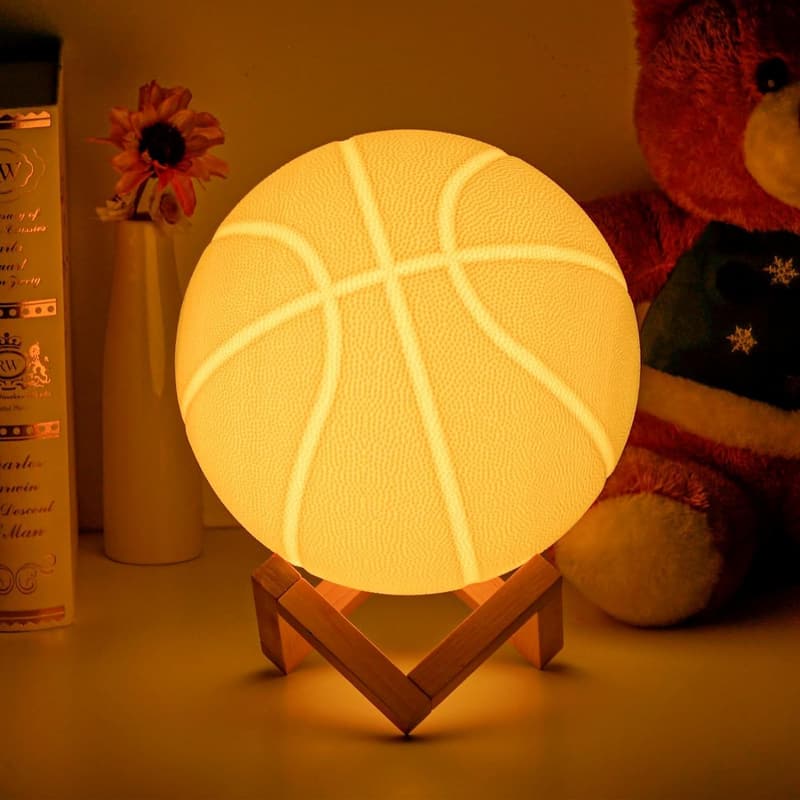 Basketball Nachtlicht für Jungen mit 16 Farben und Fernbedienung