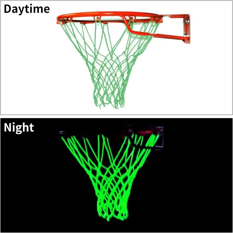 Leuchtendes Basketballnetz mit 12 Schlaufen – tragbar und langlebig