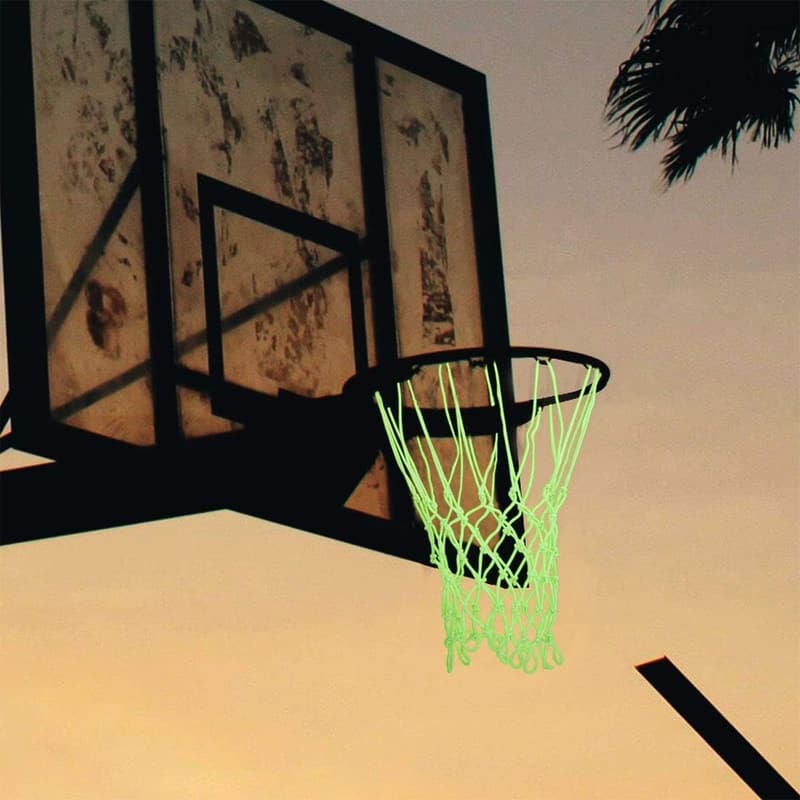 Leuchtendes Basketballnetz mit 12 Schlaufen – tragbar und langlebig