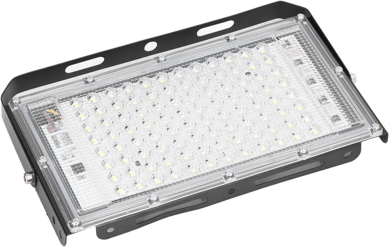 100W Flutlichter Außen, IP66 wasserdicht, 10.000 Lumen, kühles Weiß