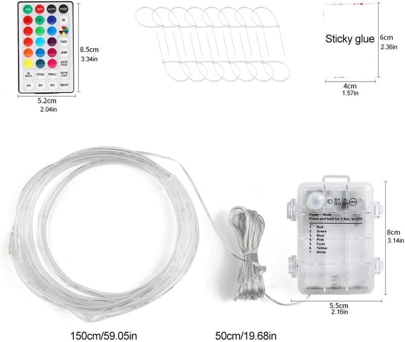 HUSHUI LED Basketballkorb mit Fernbedienung, 16 Farben, wasserdicht