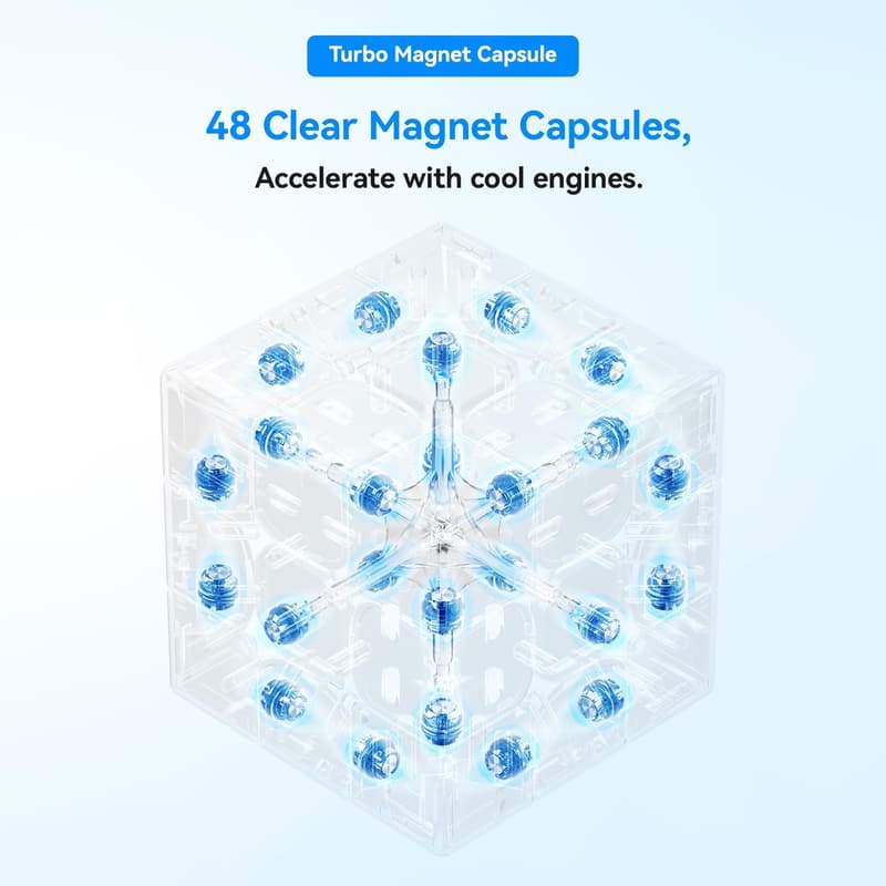 GAN 356ME Magnetischer 3x3 Speed Cube mit IPG/GES+ System