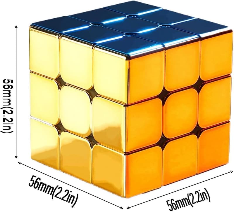 Spiegel-Zauberwürfel 3x3 – Reflektierende, reguläre Version für Fans