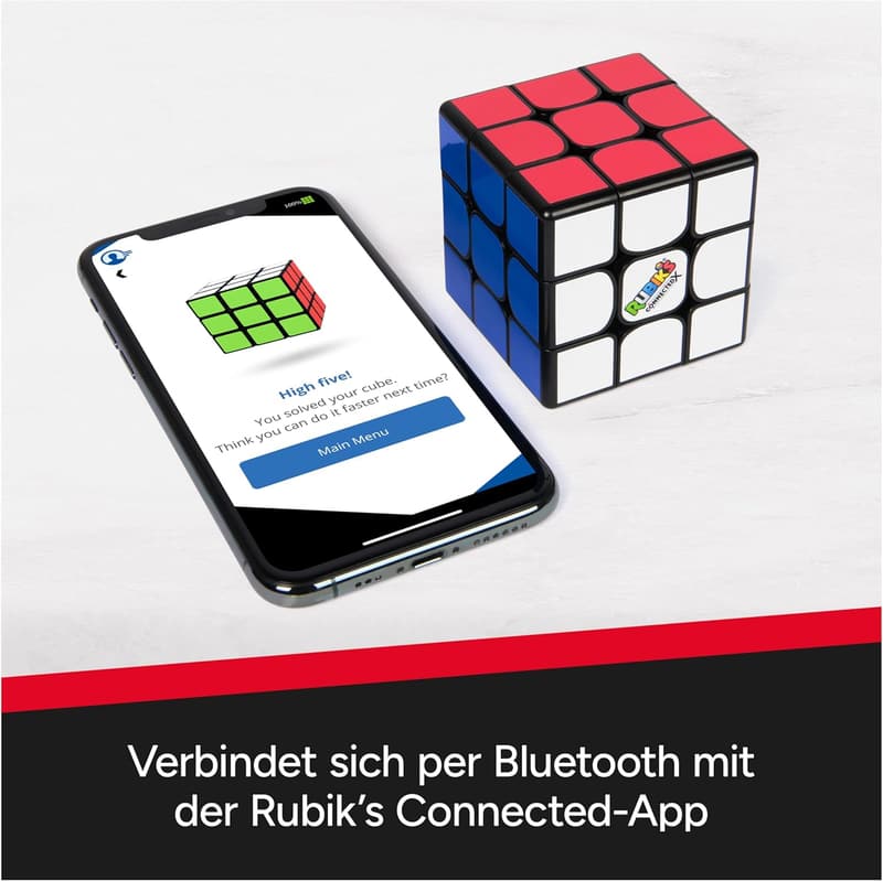 Rubik's ConnectedX - Bluetooth 3x3 Puzzle-Cube für Einsteiger ab 8 Jahren