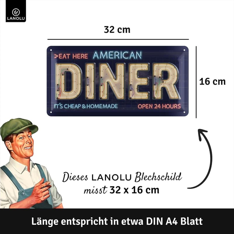 Retro Blechschild 