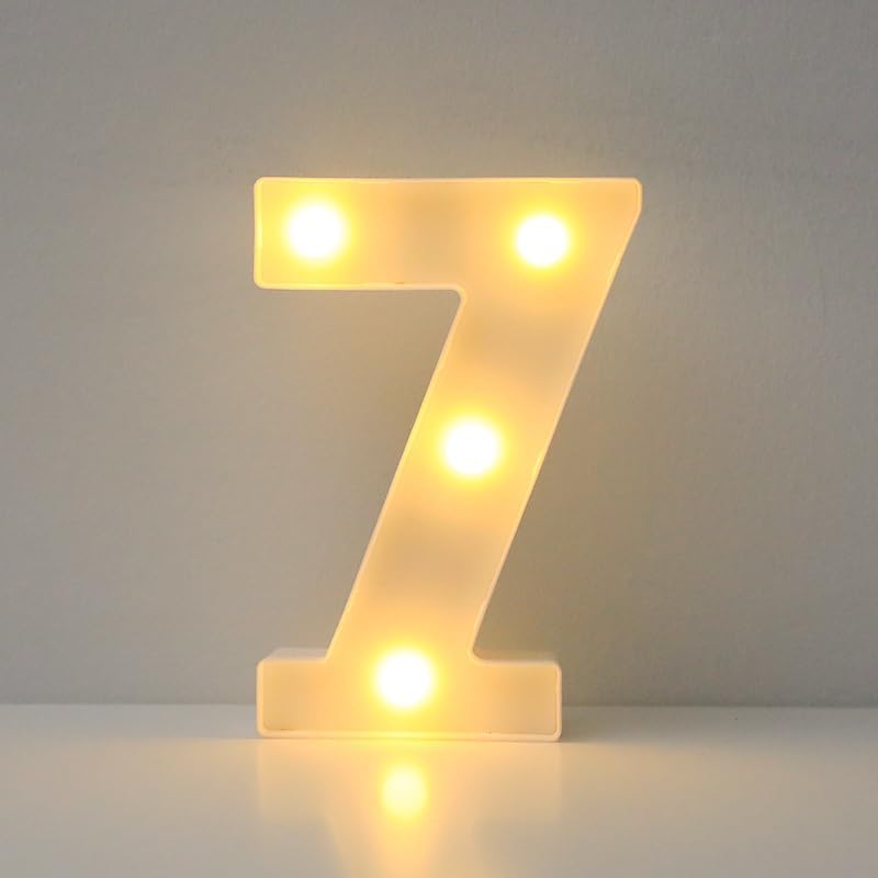 3D LED Zahlenlampe für Hochzeit, Geburtstag und Party (0-9)