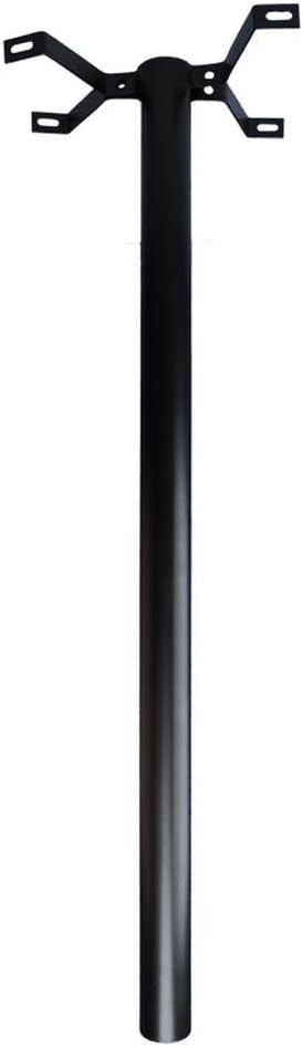 Briefkasten-Standfuß zum Einbetonieren, 150 cm, Schwarz, inkl. Befestigungsmaterial