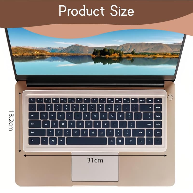 Ultra dünne Wasserdichte Silikon Tastaturabdeckung für 13-14 Zoll Laptops