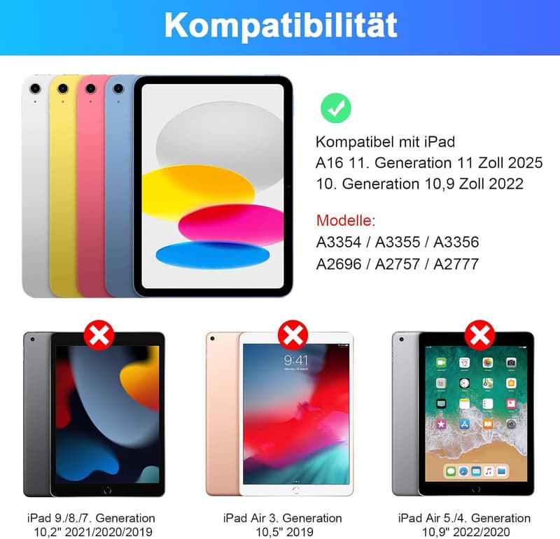 Kabellose Tastaturhülle für iPad 11