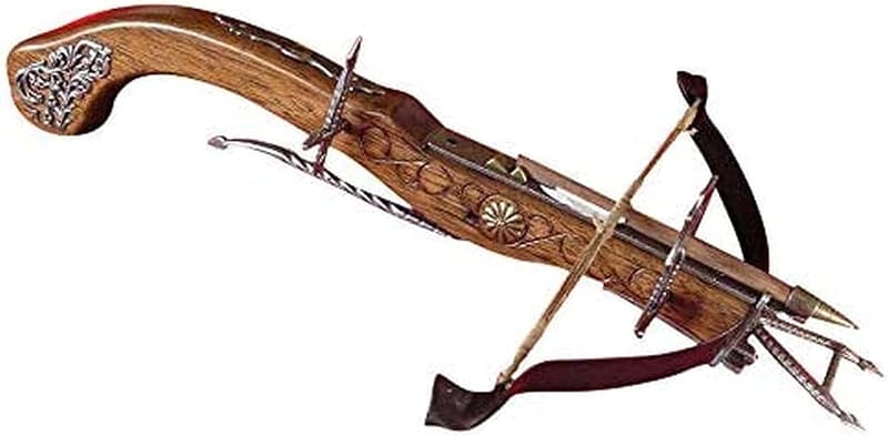 Mittelalterliche Holzarmbrust Inquisitor 46 cm für Sammler als Geschenk