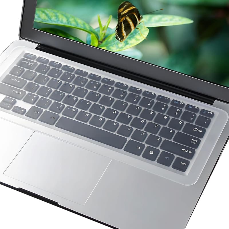 Universal Silikon Tastaturschutz für 13-14 Zoll Laptops, transparent