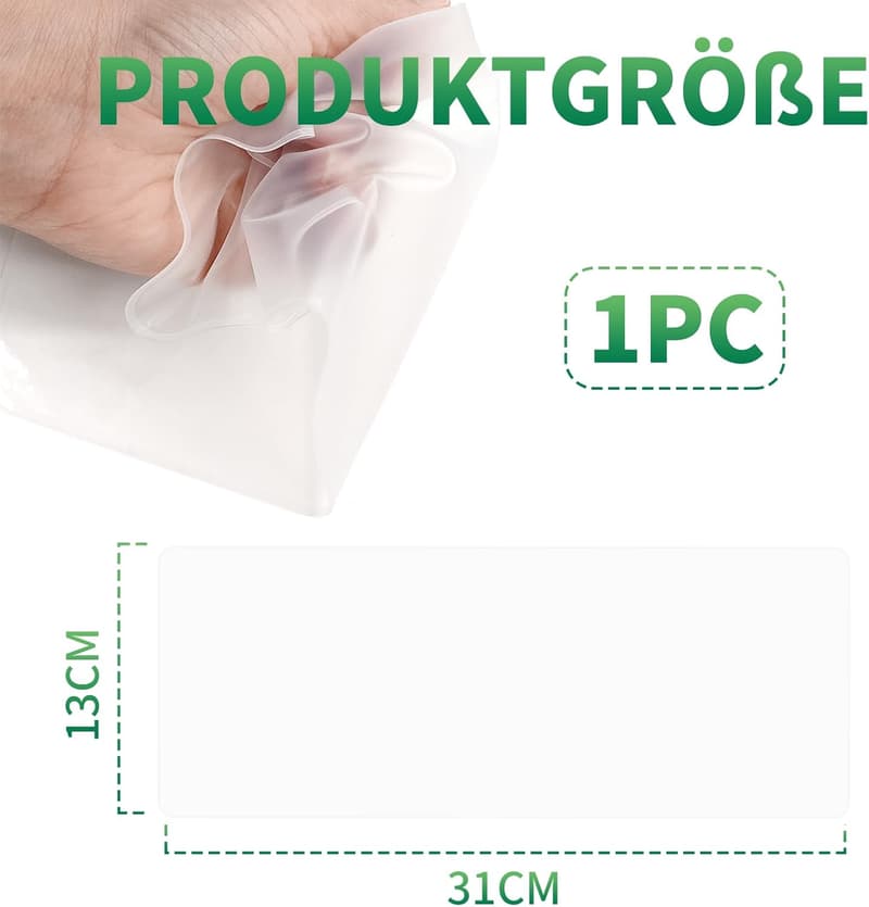 Universal Silikon Tastaturschutz für 13-14 Zoll Laptops, transparent