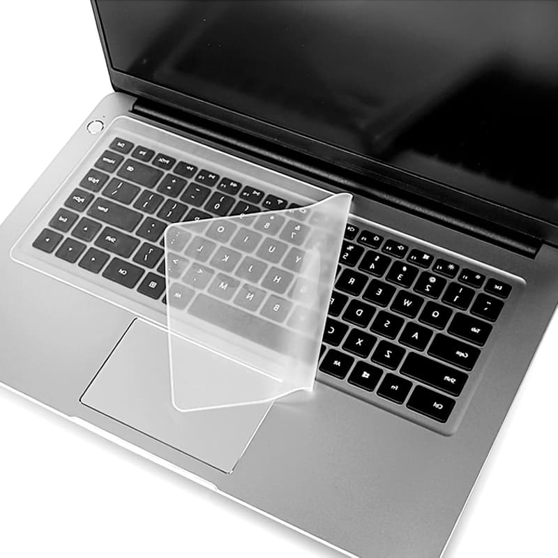 2er Set Silikon Tastaturschutz für 15-17 Zoll Notebooks, transparent, waschbar