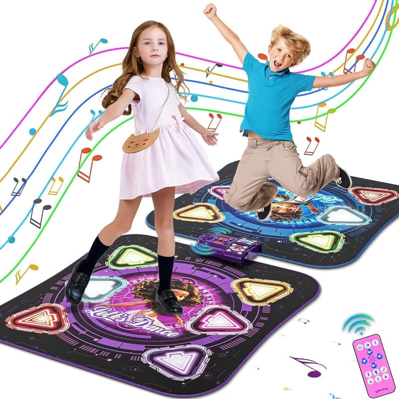 Elektronisches Tanzpad für Kinder – Bluetooth, 5 Spielmodi, 2 Spieler