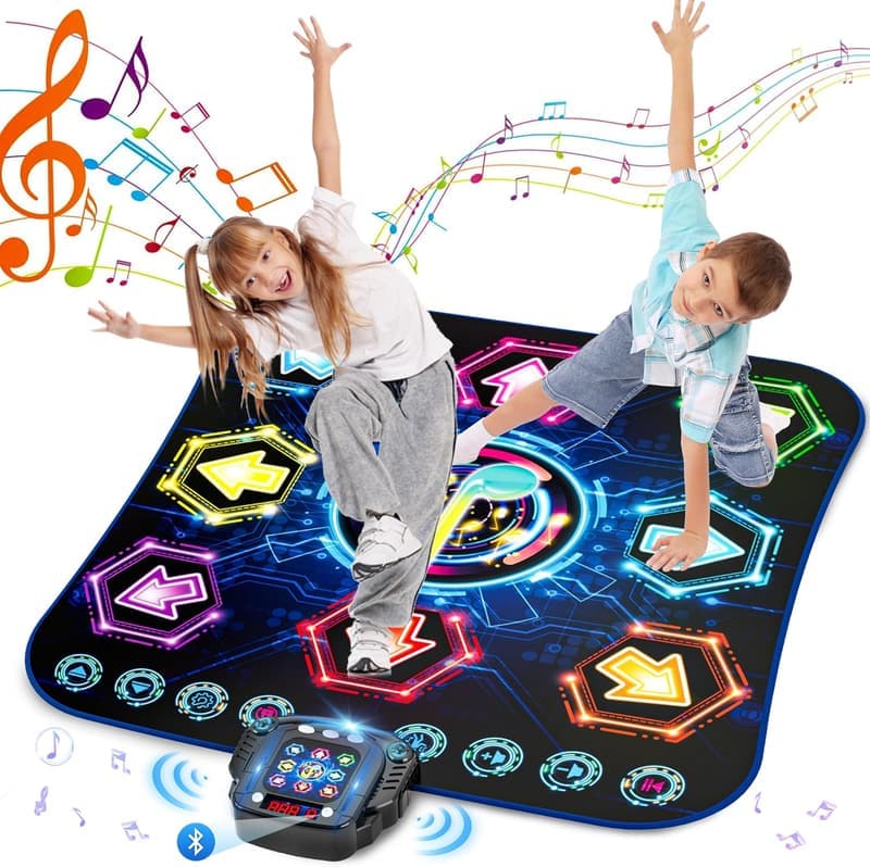 Leuchtende Tanzmatte mit Bluetooth für Kinder 3-12 Jahre