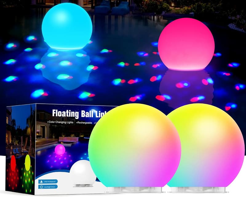 Vielfarbige LED Poolbeleuchtung mit Unterwasser Lichtshow – 2 Stk.