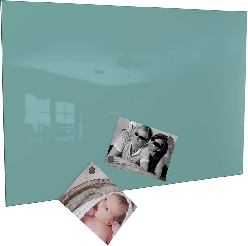 Magnettafel in Türkis 40 x 60 cm mit 4 Magneten