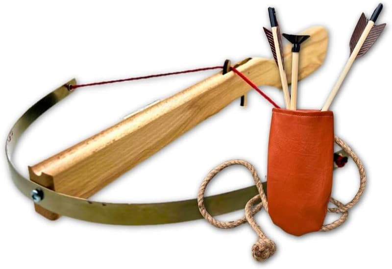 Großes Armbrust-Set für Kinder: Armbrust mit Köcher und Bolzen/Pfeilen
