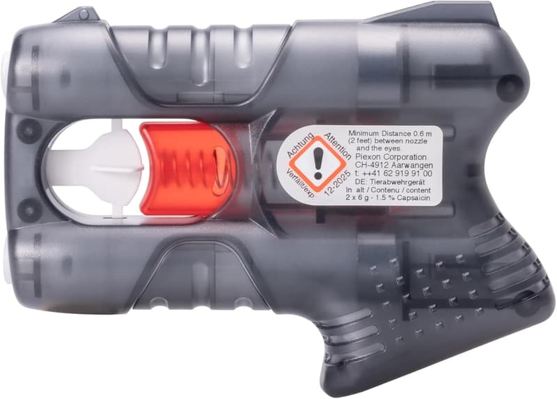 Piexon IV Pfefferspray mit Gürtelclip - Schutz für Frauen und Männer