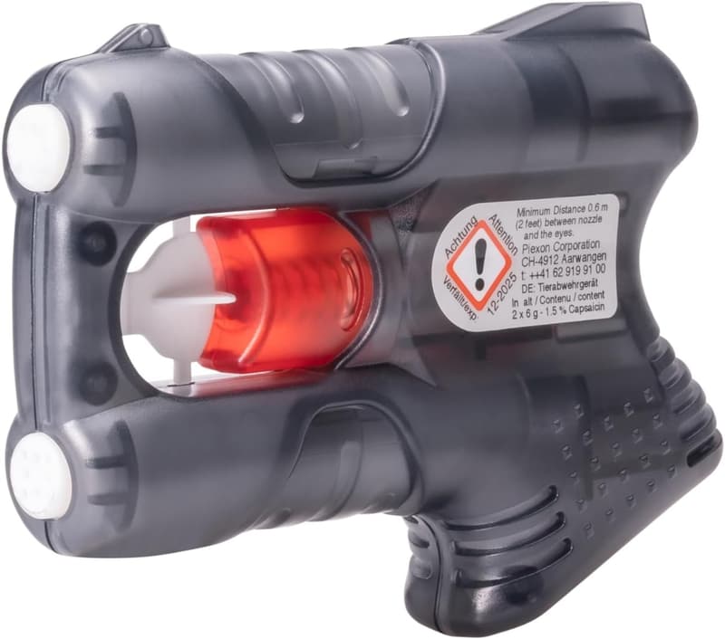 Piexon IV Pfefferspray mit Gürtelclip - Schutz für Frauen und Männer