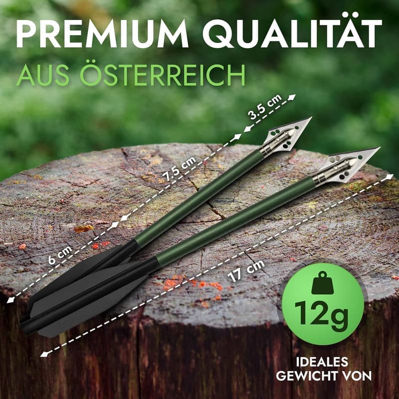 Armbrust-Pfeile mit Jagdspitzen 50-80 LBS für Präzisionsbogenschießen