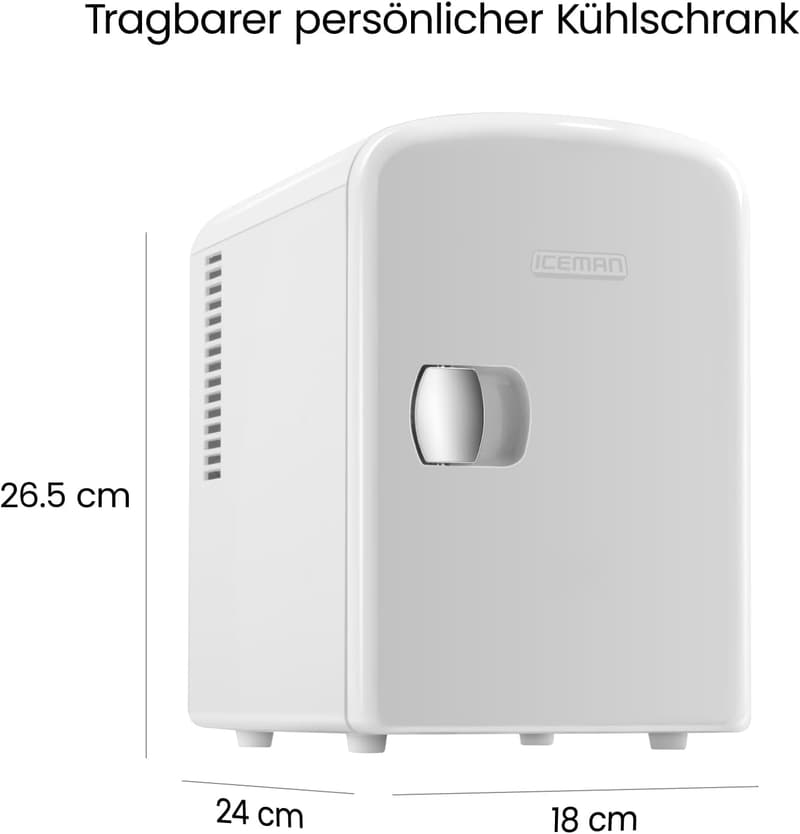 Tragbarer Mini-Kühlschrank 4L mit Kühl- und Warmfunktion für Snacks