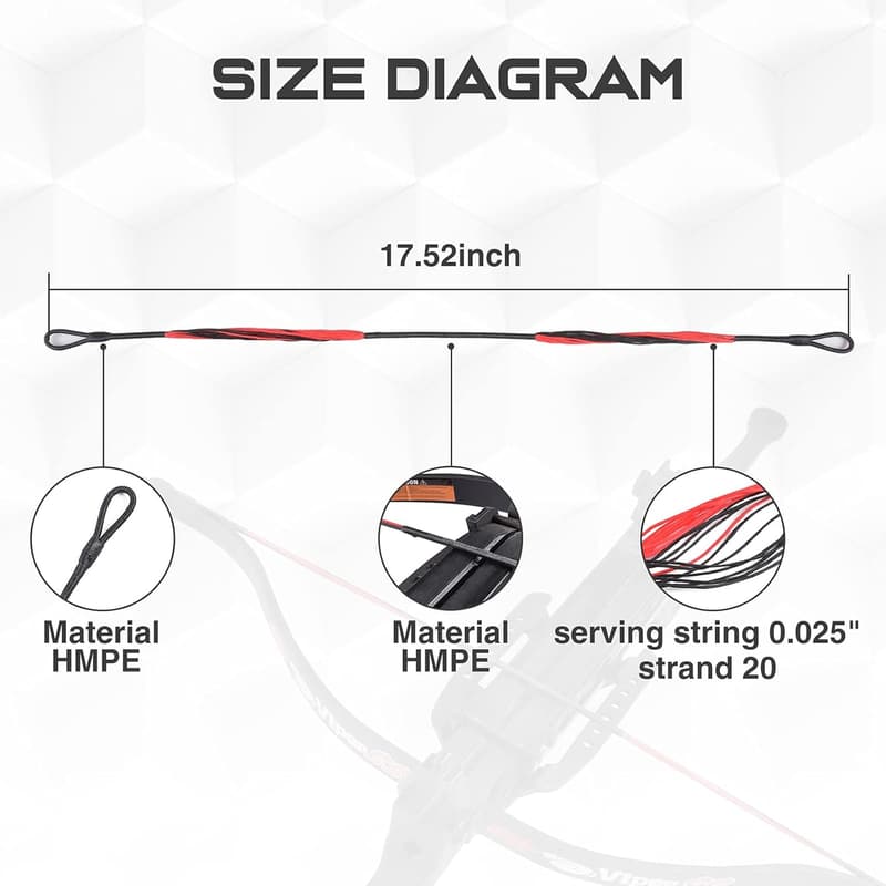 Ersatzsehne 44,5 cm für 50lbs und 80lbs Armbrust