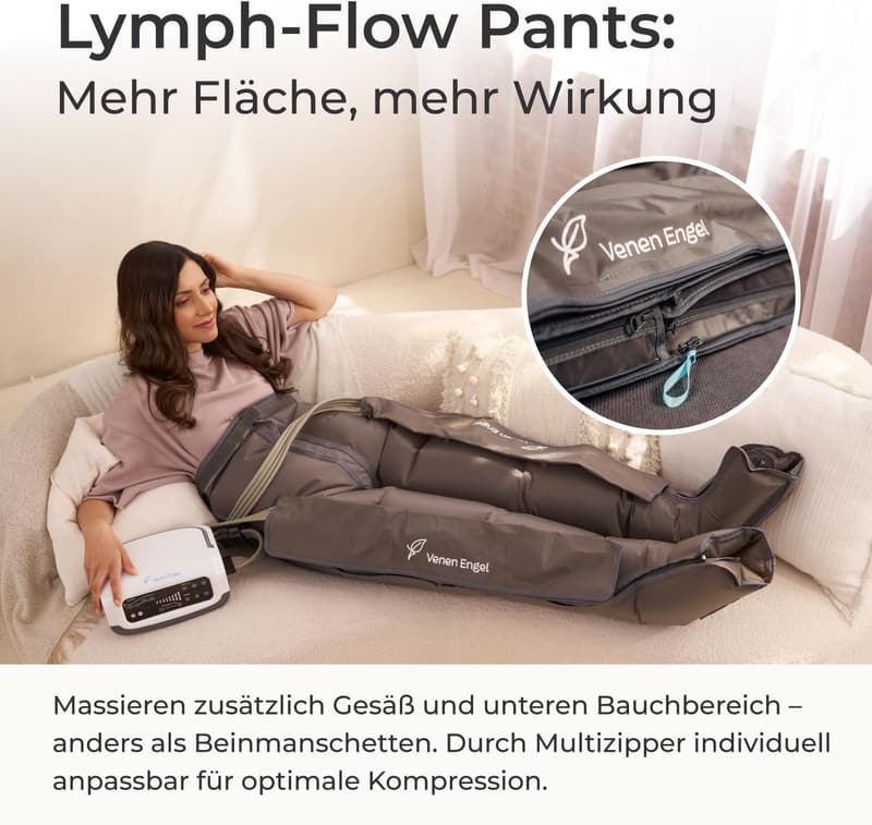 Premium Venen Engel Recovery Boots mit Lymph-Flow Pants zur Cellulite-Reduktion