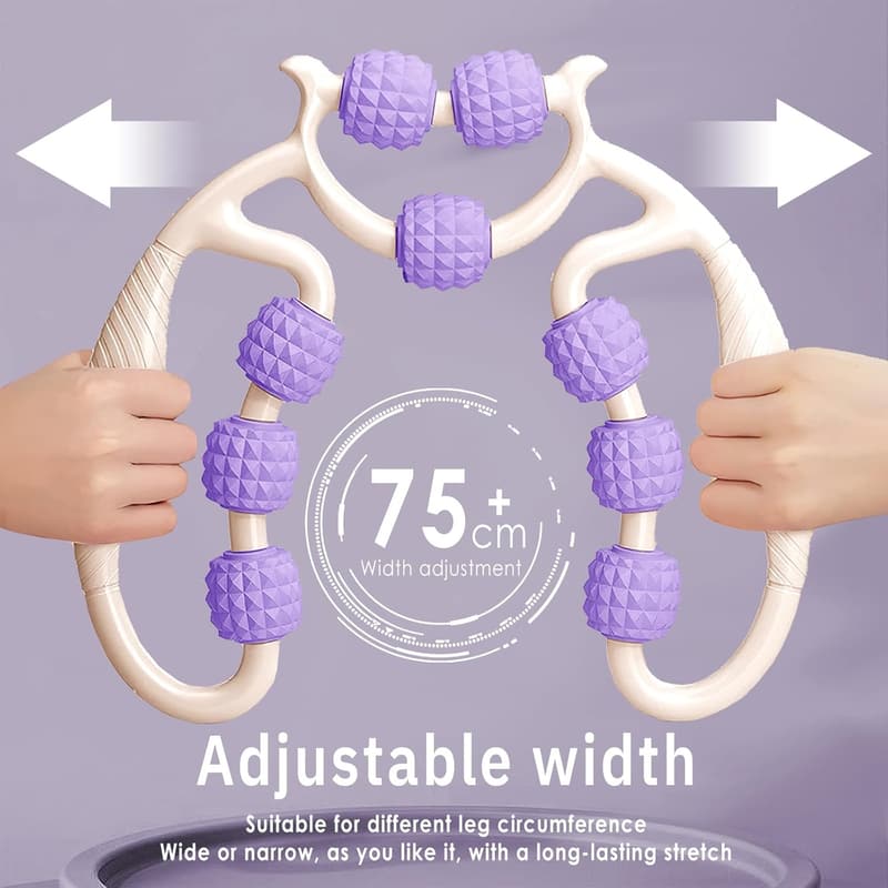 Massage Roller für Beine und Arme, Deep Tissue Massageroller (Weiß+Lila)