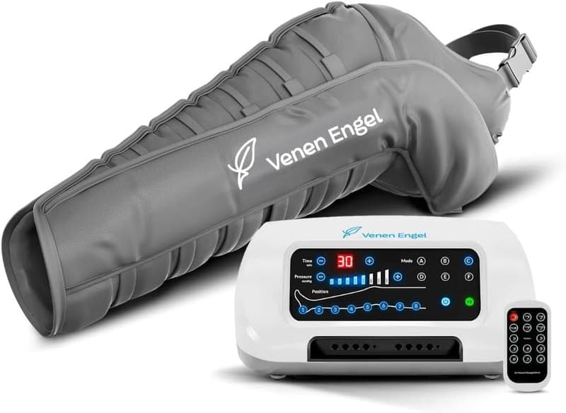 Lymphmassagegerät für den linken Arm mit 8 Luftkammern und 6 Programmen