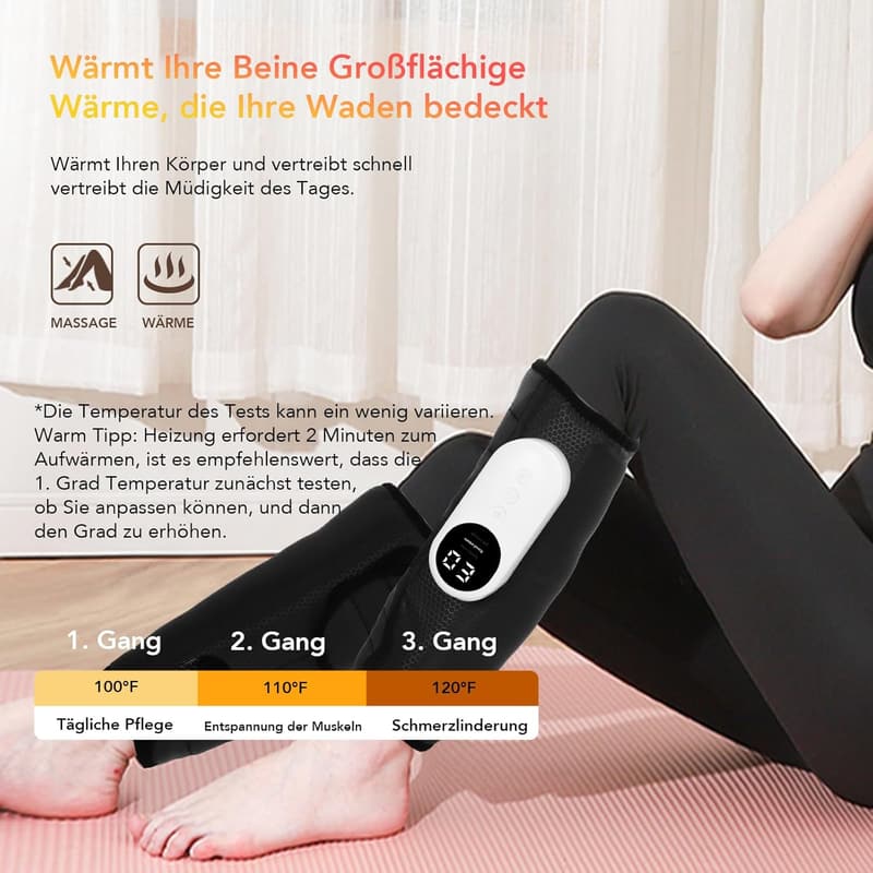 Kabelloses Beinmassagegerät mit Heizfunktion – perfektes Geschenk für Paare