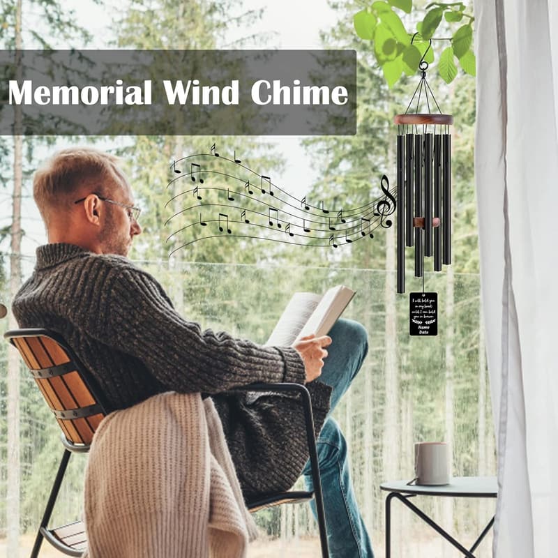 Personalisierte Windspiele mit Gravur für den Verlust von geliebten Menschen