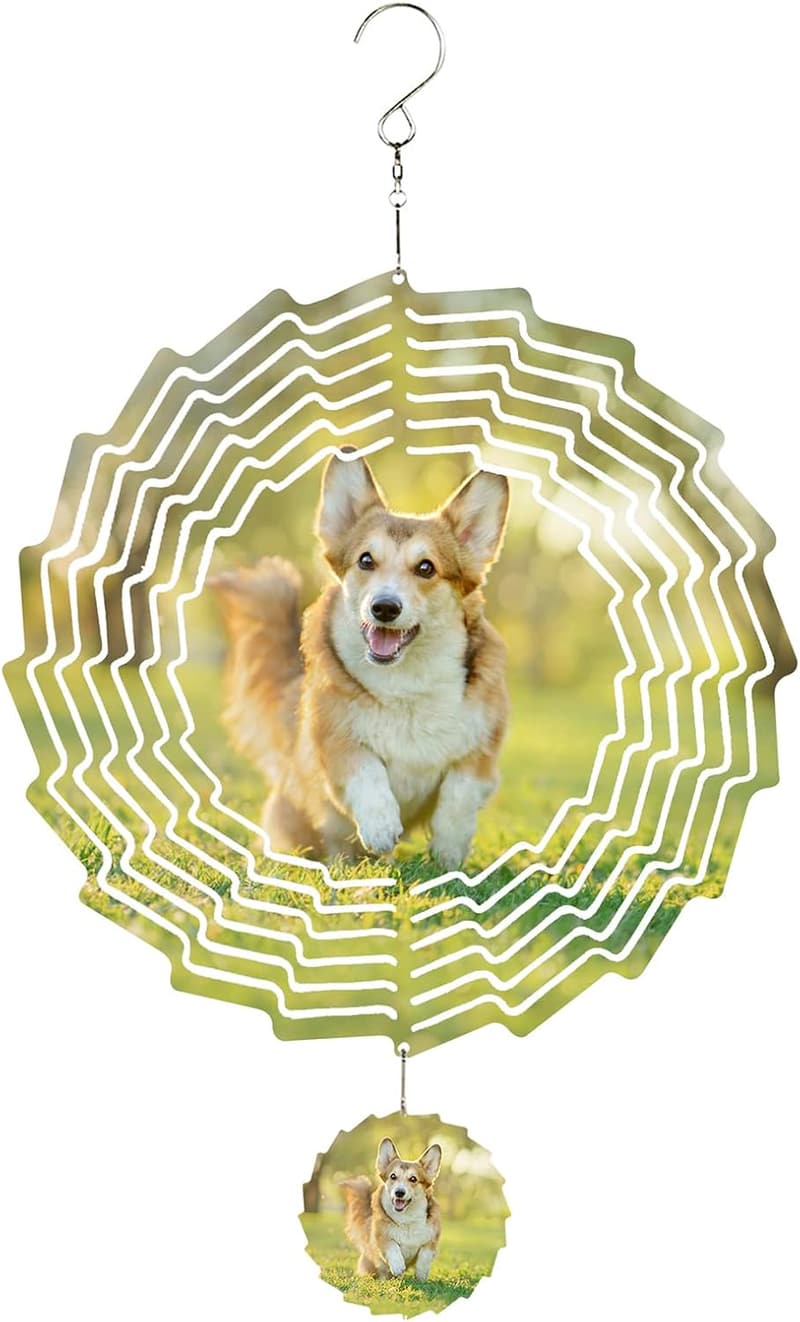 Personalisierte Windspiele mit Fotogravur für Weihnachten