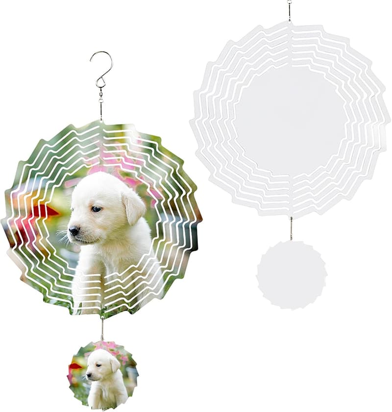 Personalisierte Windspiele mit Fotogravur für Weihnachten